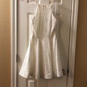 White full lace dress